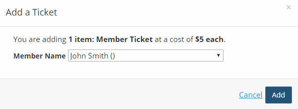 Meetings-HowTo-Allow Members To Buy Multiple Member Tickets - Add Tickets Drop Down